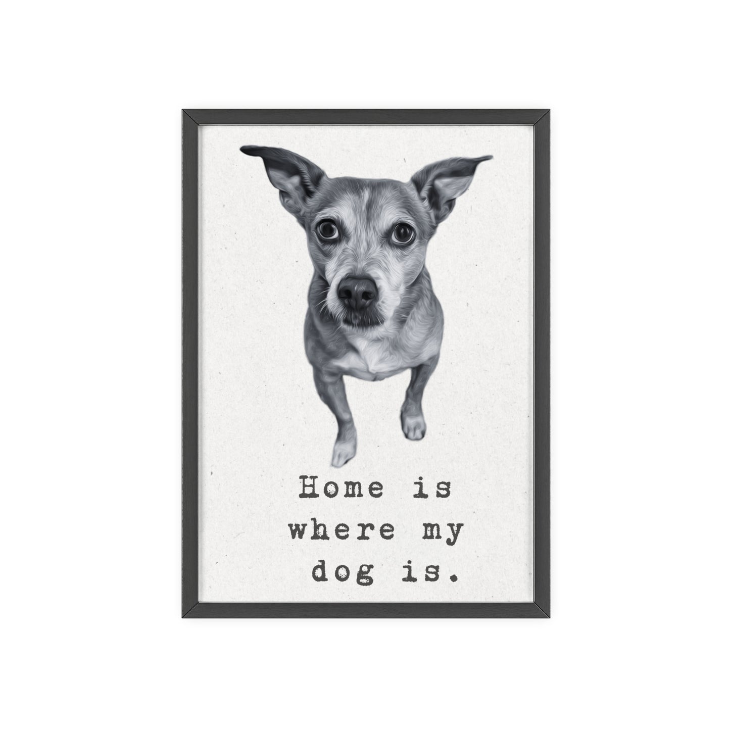 Personalisiertes Poster mit deinem Haustier - Black & White
