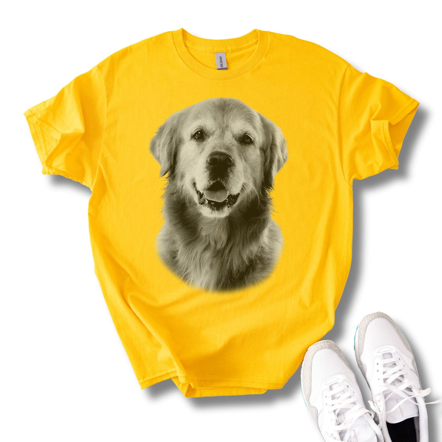 Personalisiertes T-Shirt mit Foto und Name Haustier - Vintage Style