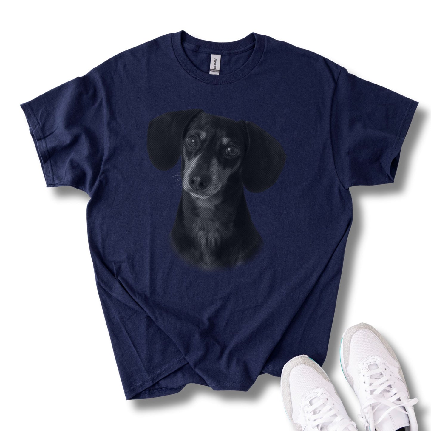 Personalisiertes T-Shirt mit Foto und Name Haustier - Vintage Style