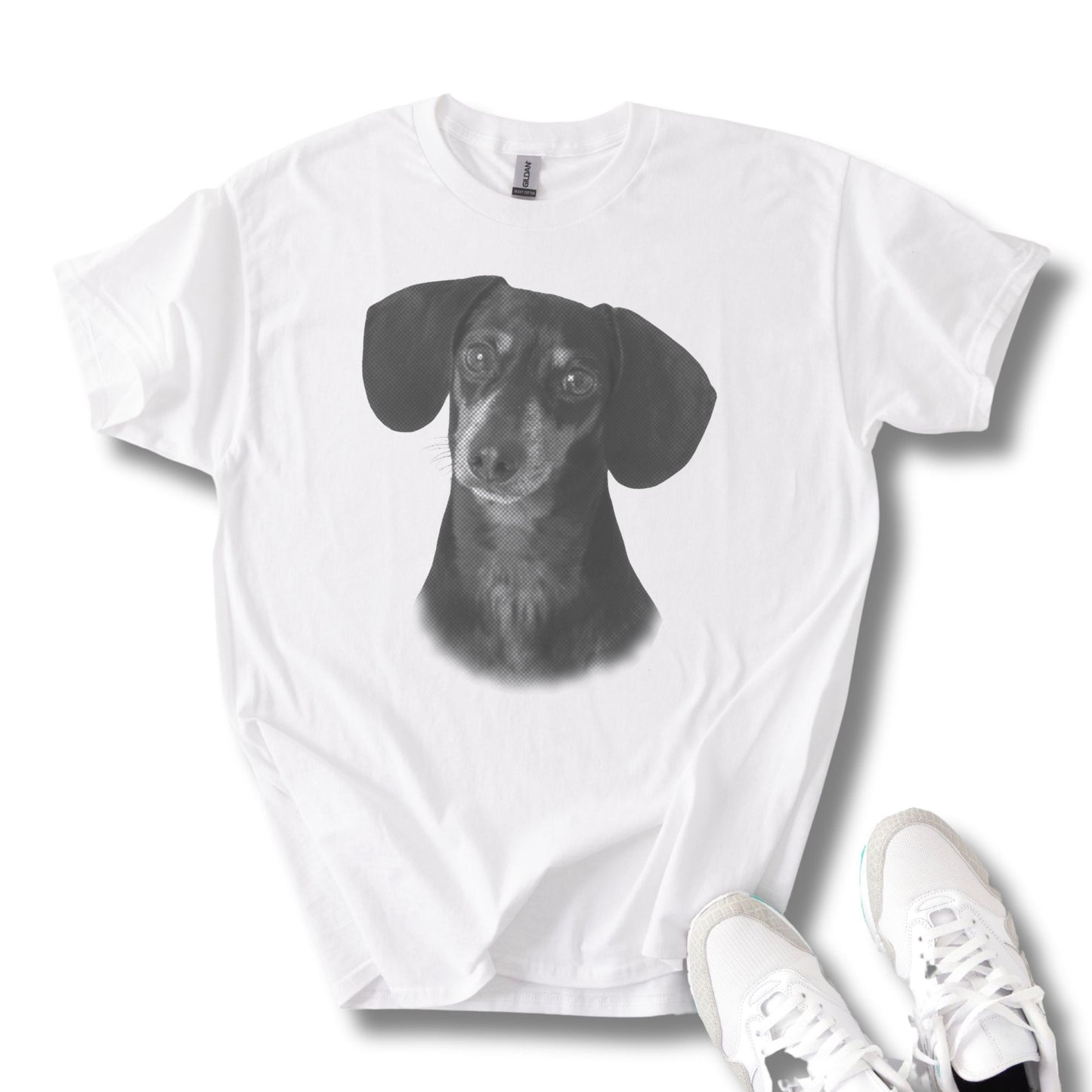 Personalisiertes T-Shirt mit Foto und Name Haustier - Vintage Style