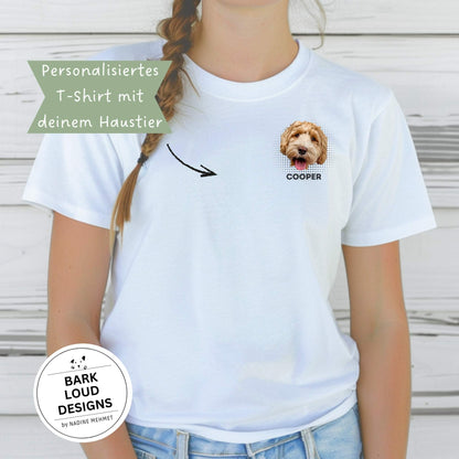 Personalisiertes T-Shirt mit Foto und Name Haustier - Pocketprint