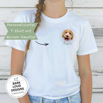Personalisiertes T-Shirt mit Foto und Name Haustier - Pocketprint