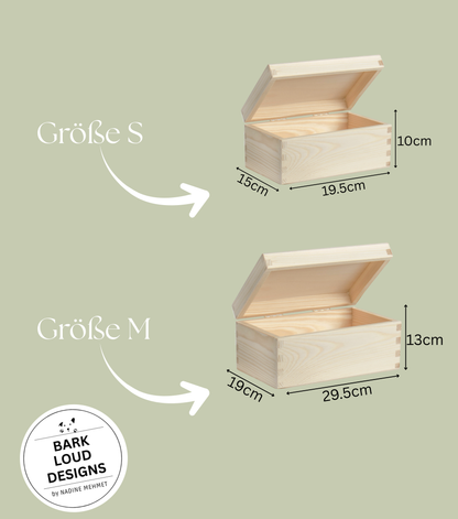 Erinnerungskiste Hund - Trauer Geschenk - Multi Foto Paws