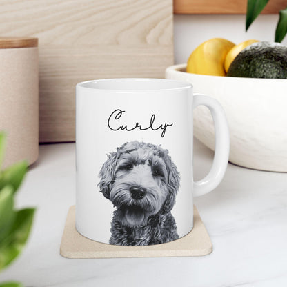 Personalisierte Fototasse Haustier mit Name