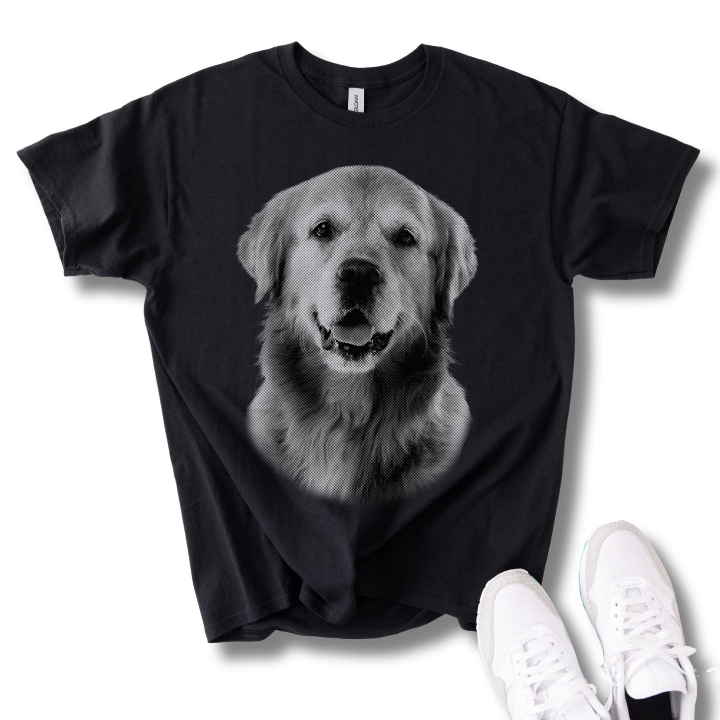 Personalisiertes T-Shirt mit Foto und Name Haustier - Vintage Style