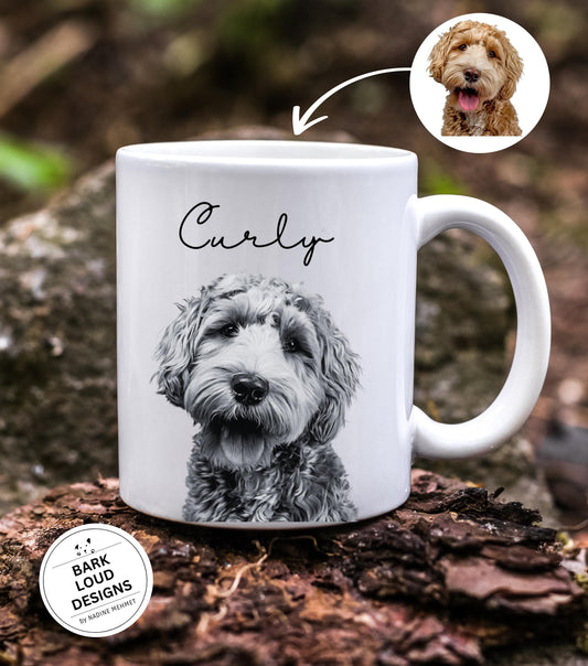 Personalisierte Fototasse Haustier mit Name