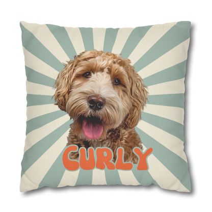 Personalisiertes Kissen Haustier - Retro Style