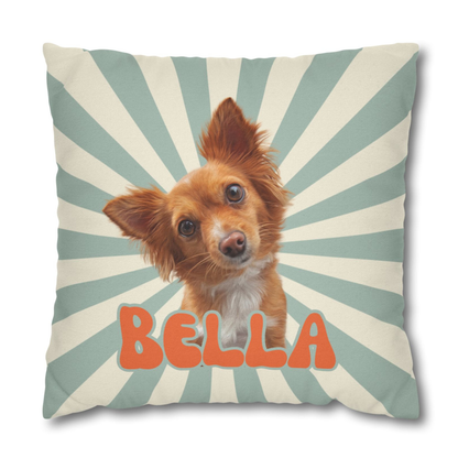 Personalisiertes Kissen Haustier - Retro Style
