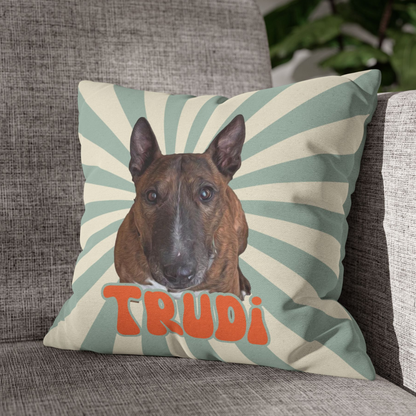 Personalisiertes Kissen Haustier - Retro Style