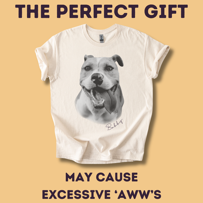 Personalisiertes T-Shirt mit Foto und Name Haustier - Vintage Style