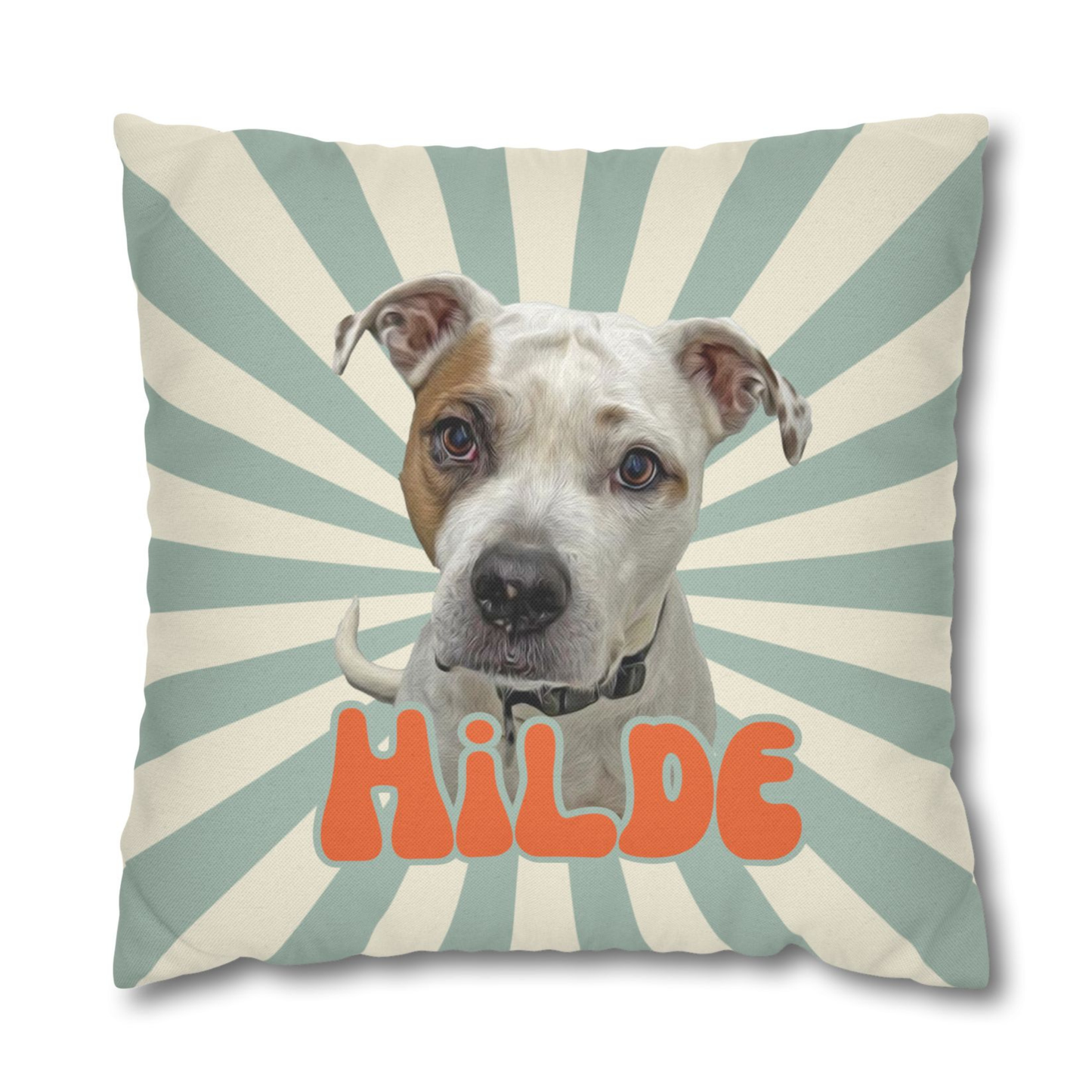 Personalisiertes Kissen Haustier - Retro Style