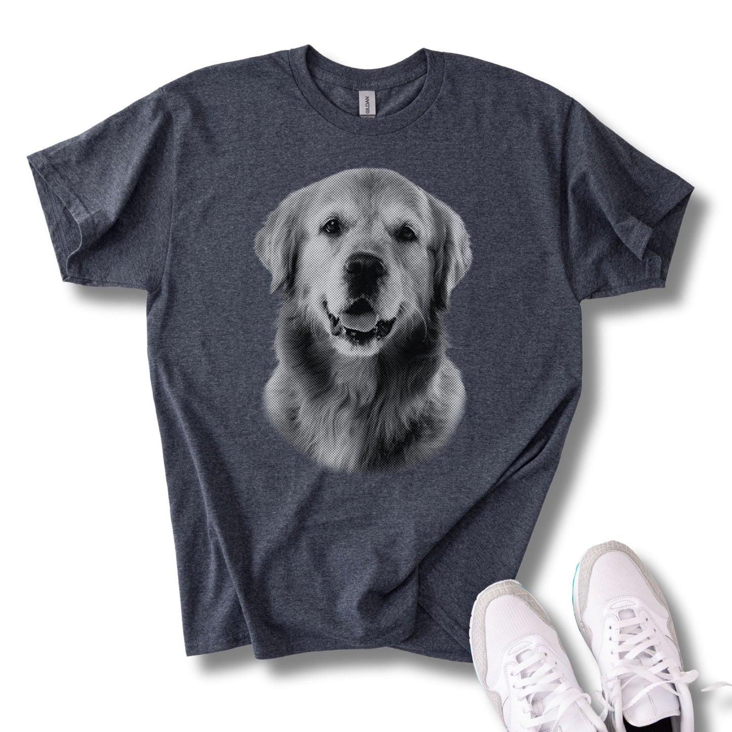 Personalisiertes T-Shirt mit Foto und Name Haustier - Vintage Style