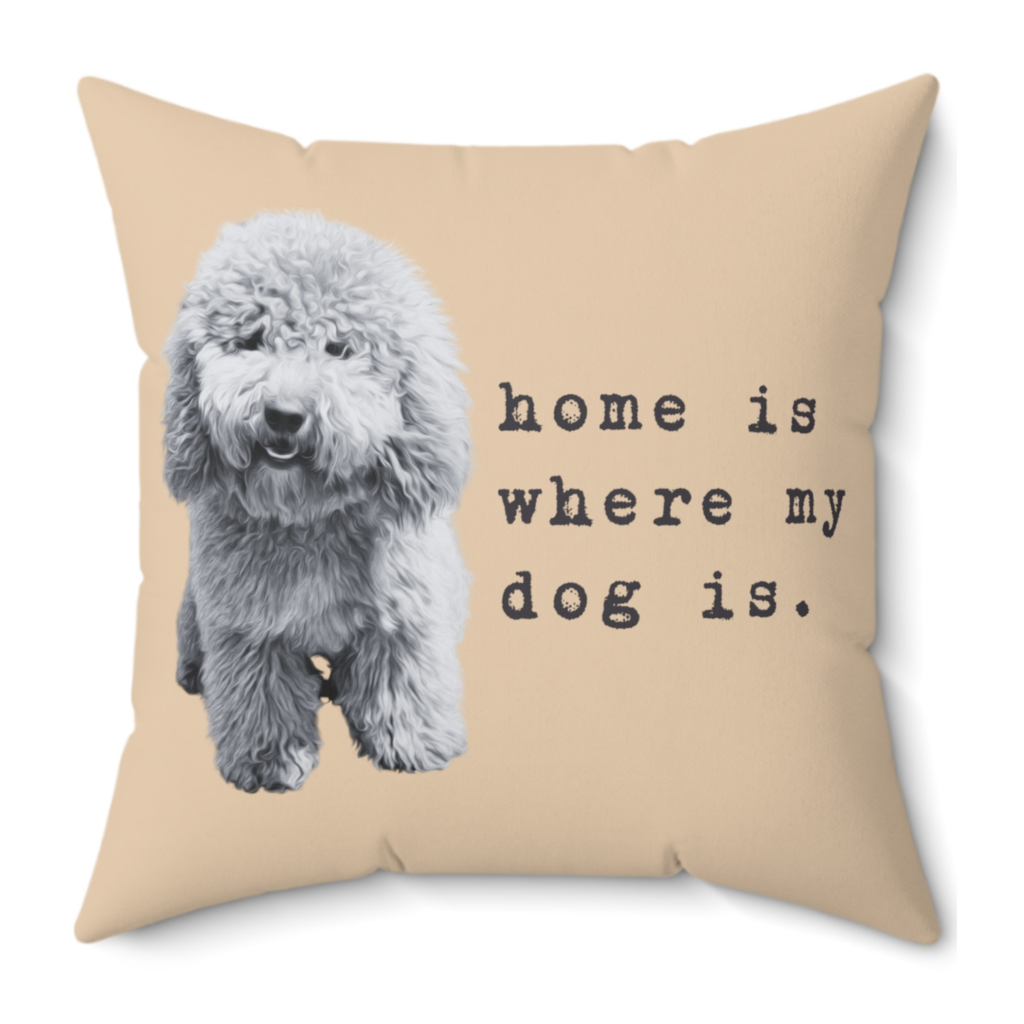Personalisiertes Kissen Hund - Home is where my dog is
