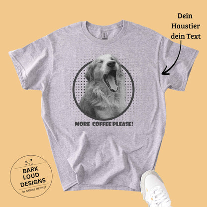 Personalisiertes T-Shirt mit Foto und Name Haustier - Vintage Film Look