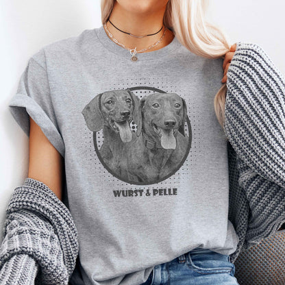 Personalisiertes T-Shirt mit Foto und Name Haustier - Vintage Film Look