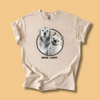 Personalisiertes T-Shirt mit Foto und Name Haustier - Vintage Film Look