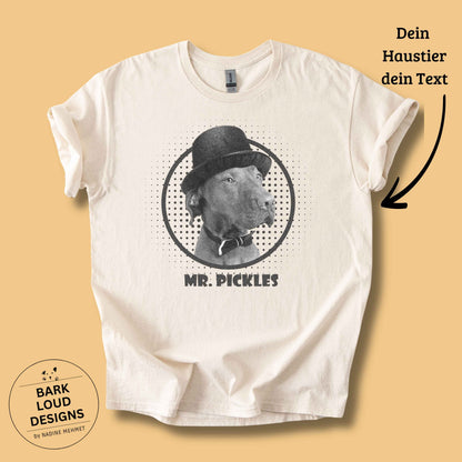 Personalisiertes T-Shirt mit Foto und Name Haustier - Vintage Film Look