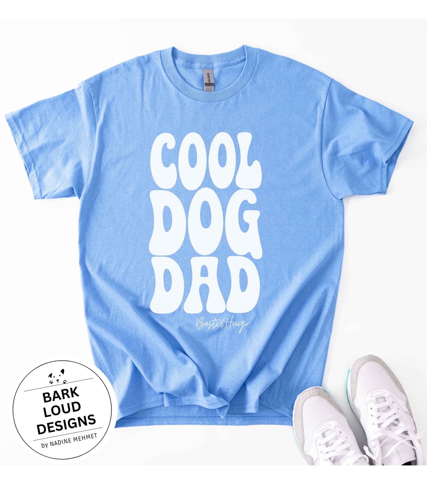 Personalisiertes T-Shirt mit Namen - COOL DOG DAD