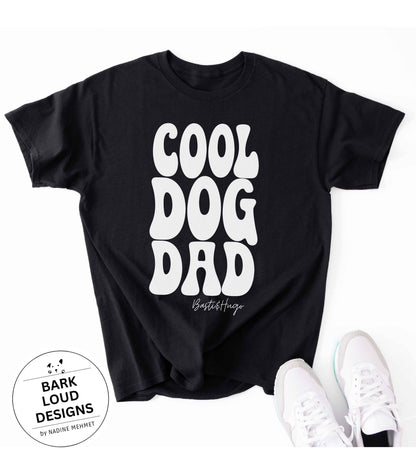 Personalisiertes Premium T-Shirt mit Namen - COOL DOG DAD aus Biobaumwolle