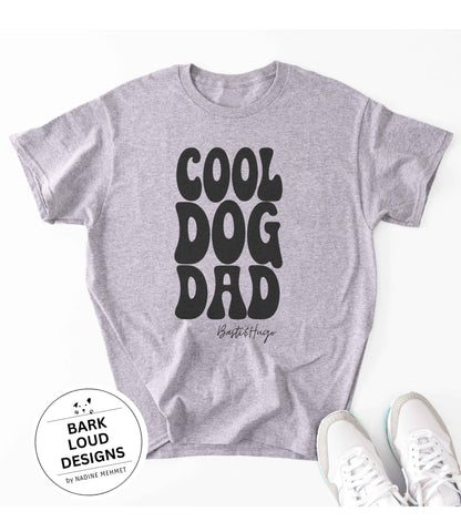 Personalisiertes Premium T-Shirt mit Namen - COOL DOG DAD aus Biobaumwolle