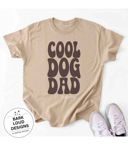 Personalisiertes Premium T-Shirt mit Namen - COOL DOG DAD aus Biobaumwolle