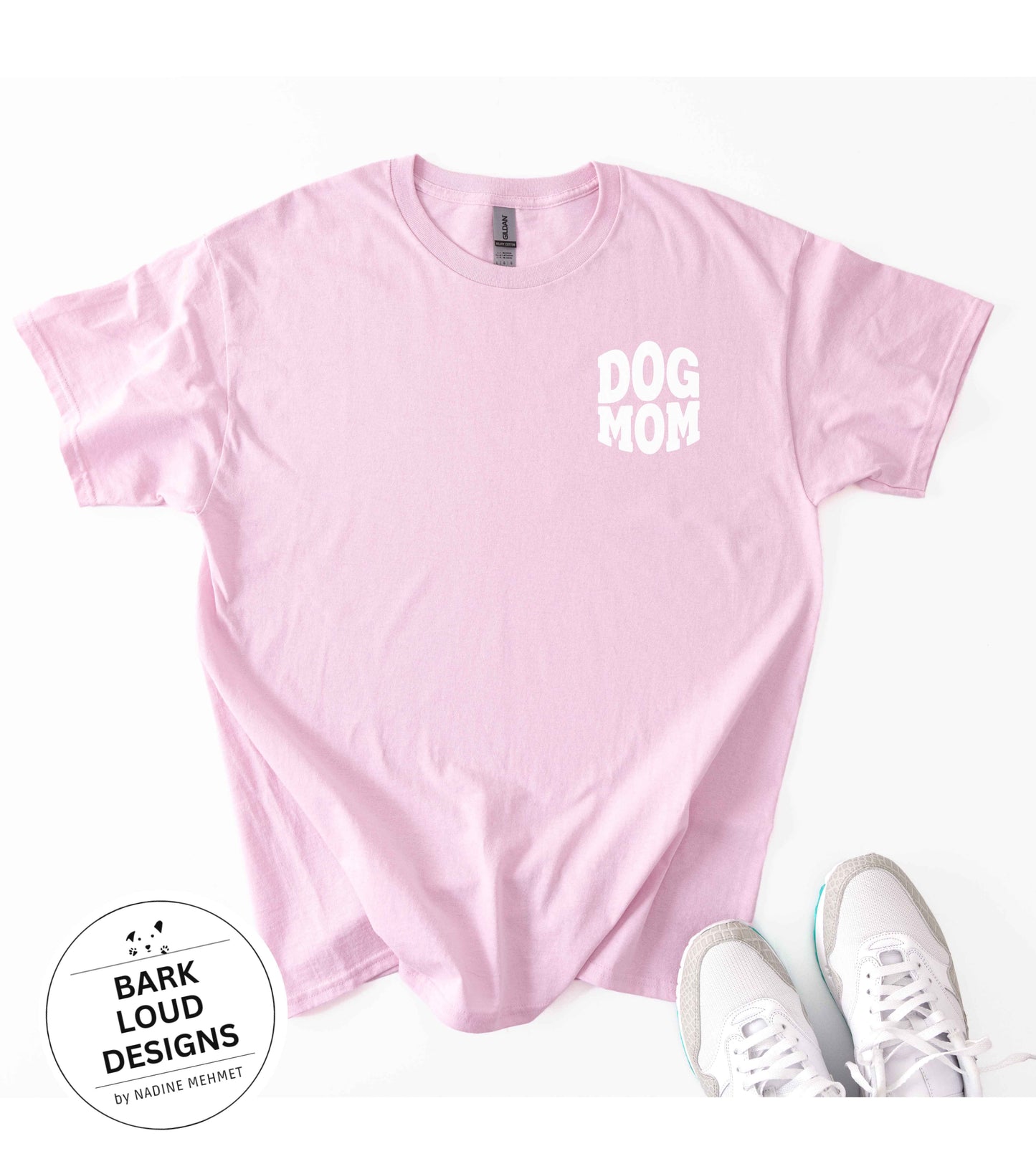 T-Shirt DOG MOM / DOG DAD - Front- und Backprint