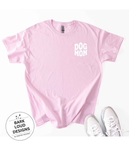 T-Shirt DOG MOM / DOG DAD - Front- und Backprint