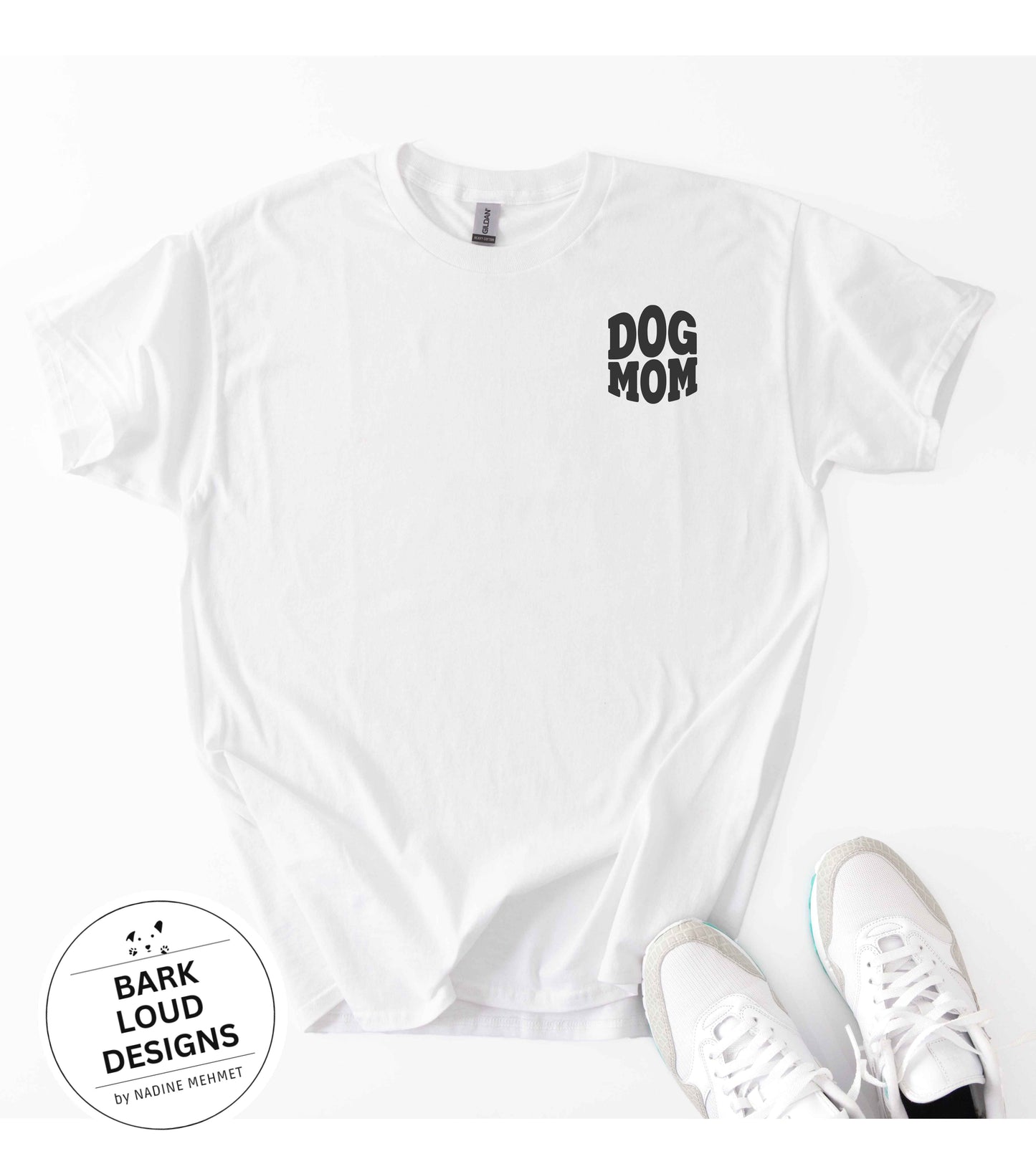 T-Shirt DOG MOM / DOG DAD - Front- und Backprint