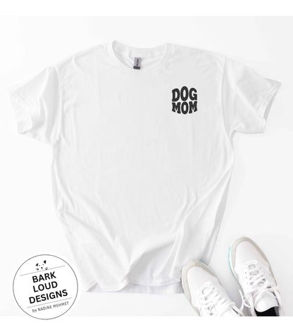 T-Shirt DOG MOM / DOG DAD - Front- und Backprint