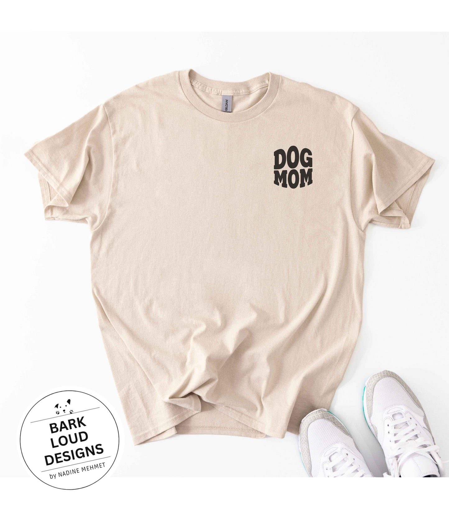T-Shirt DOG MOM / DOG DAD - Front- und Backprint