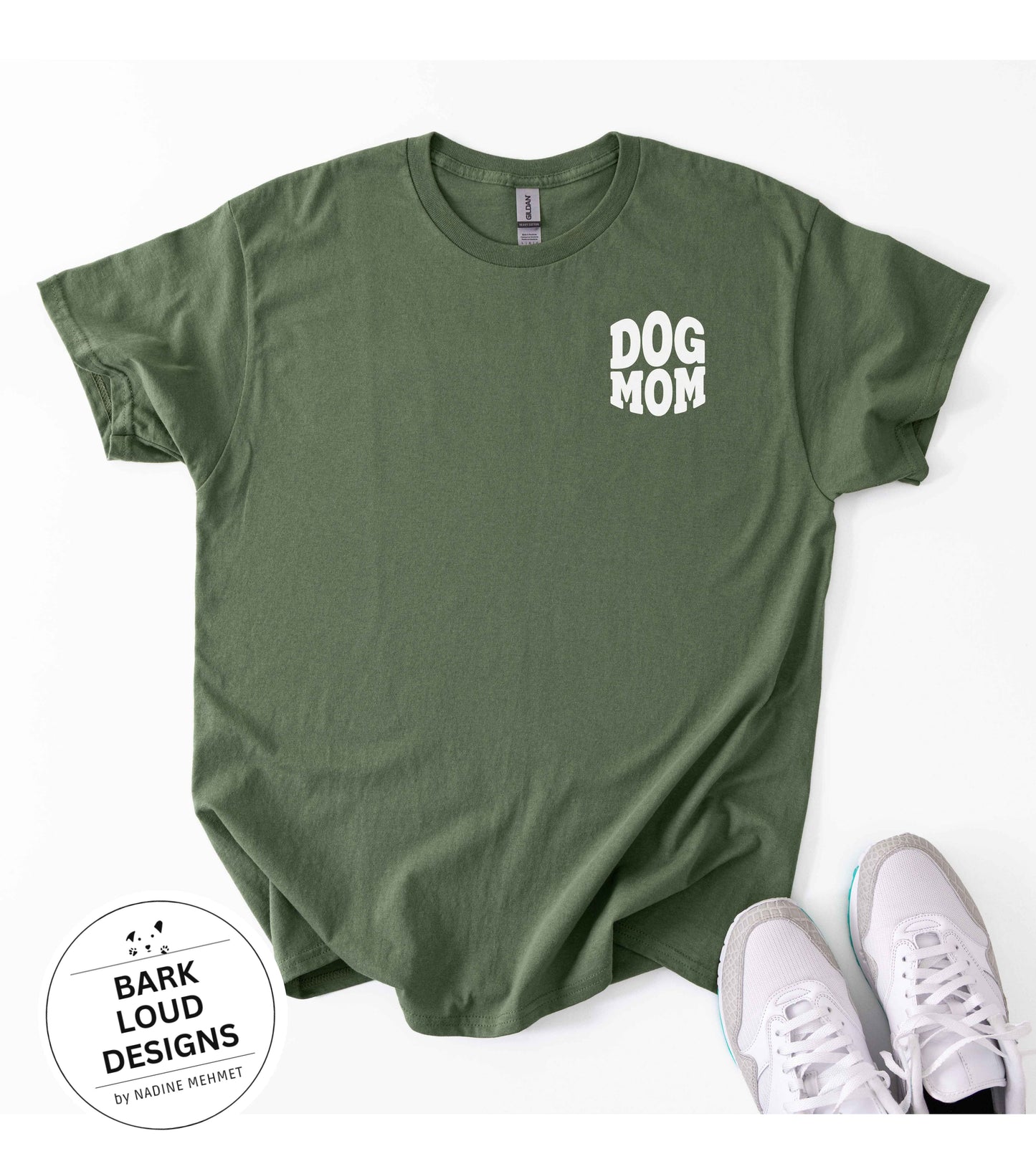 T-Shirt DOG MOM / DOG DAD - Front- und Backprint