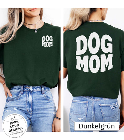 T-Shirt DOG MOM / DOG DAD - Front- und Backprint