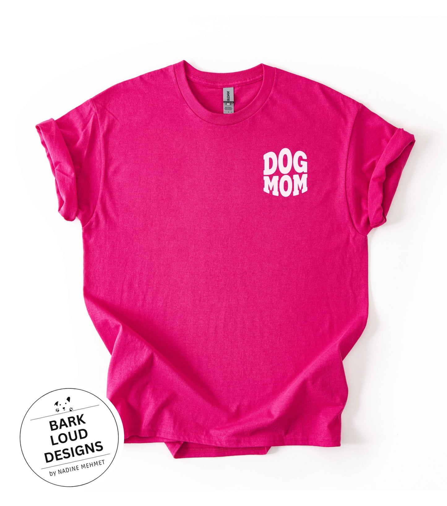 T-Shirt DOG MOM / DOG DAD - Front- und Backprint