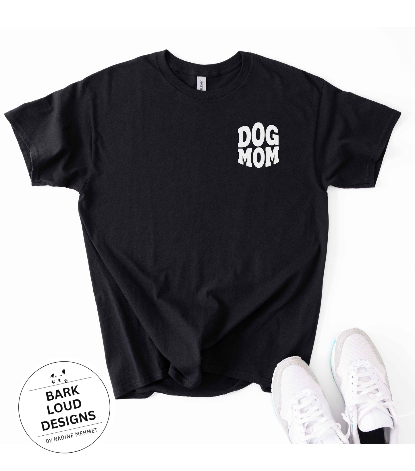 T-Shirt DOG MOM / DOG DAD - Front- und Backprint