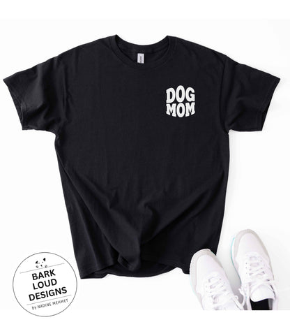 T-Shirt DOG MOM / DOG DAD - Front- und Backprint