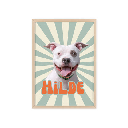 Personalisiertes Poster mit deinem Haustier - Retro Style