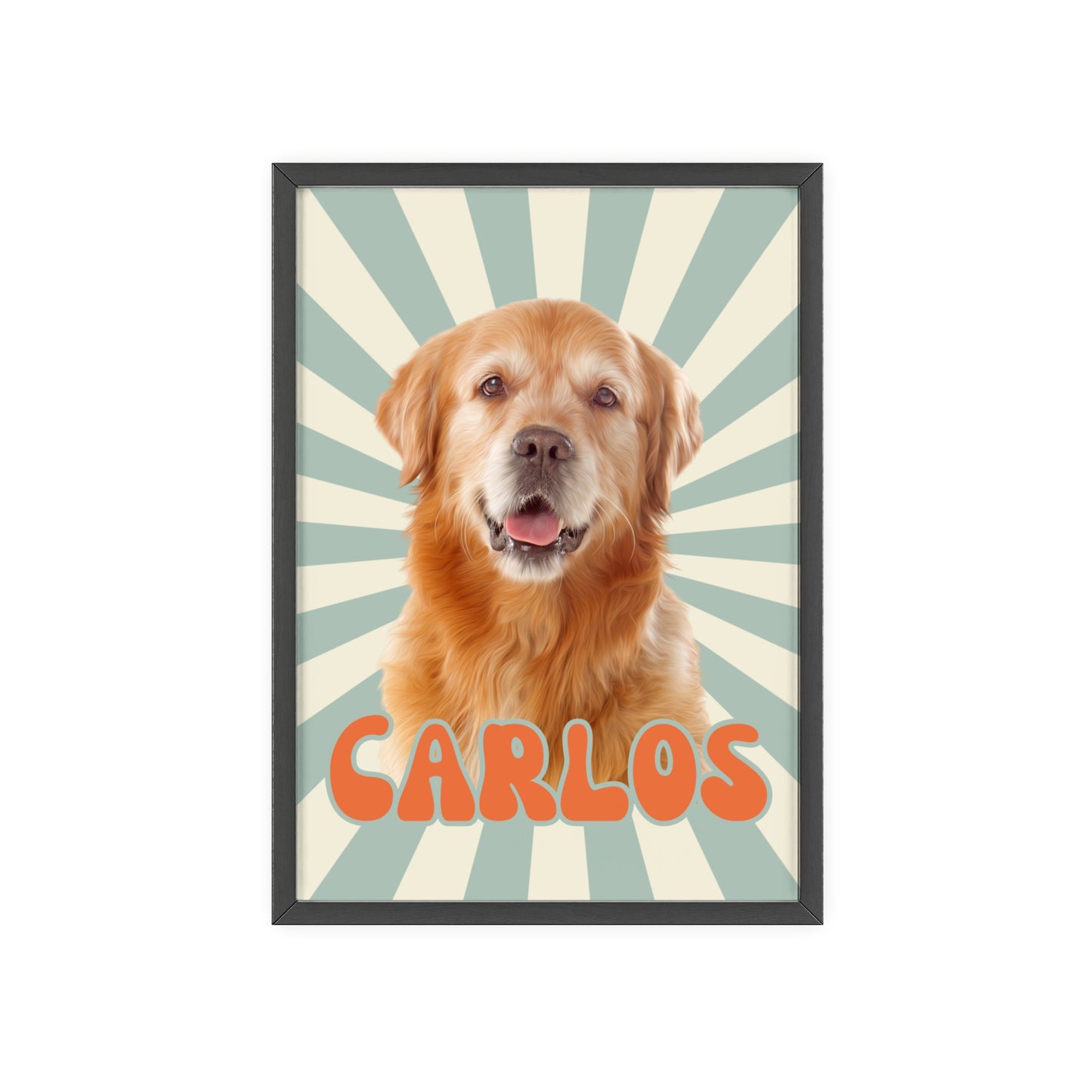 Personalisiertes Poster mit deinem Haustier - Retro Style