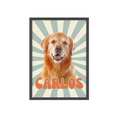 Personalisiertes Poster mit deinem Haustier - Retro Style