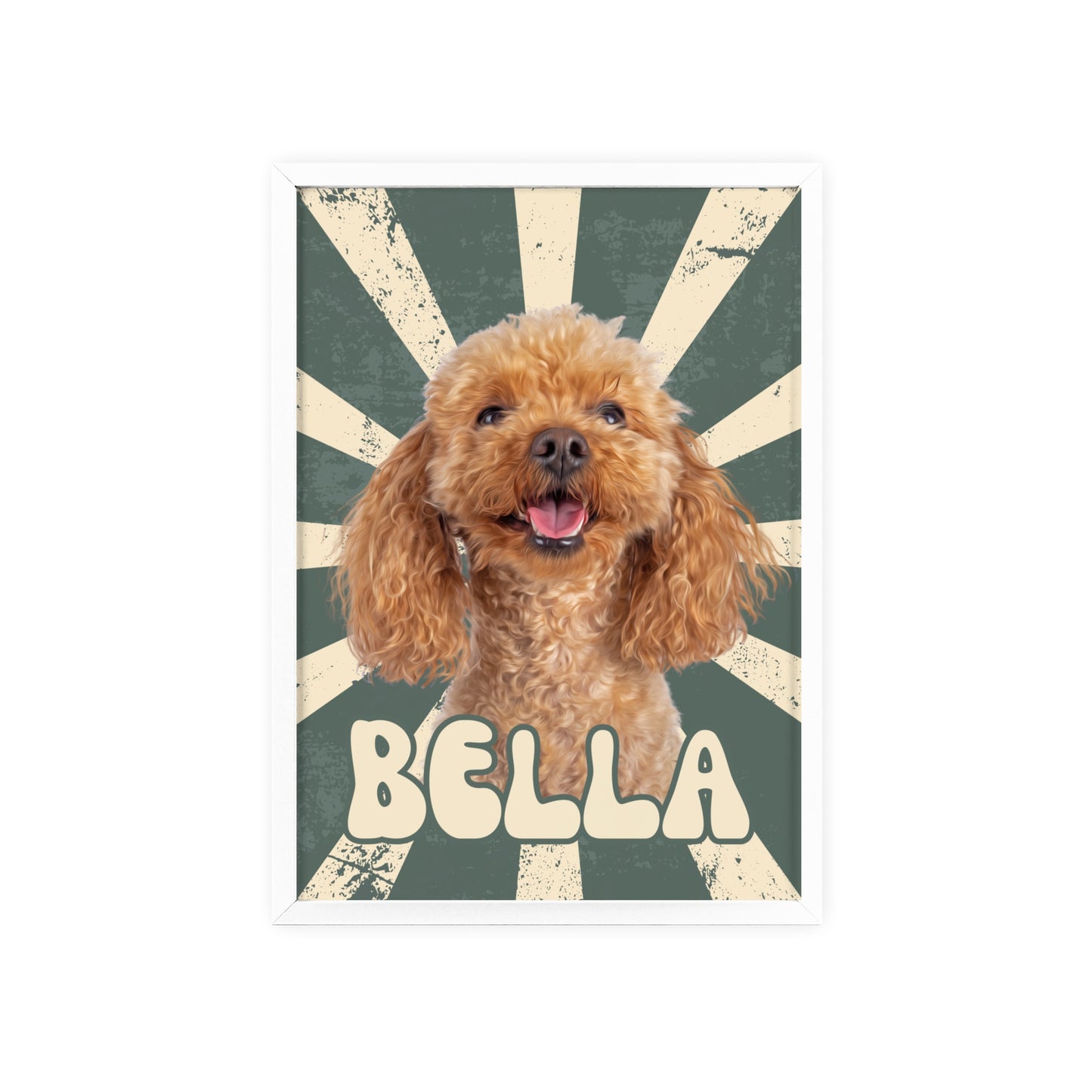 Personalisiertes Poster mit deinem Haustier - Vintage Style