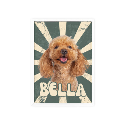 Personalisiertes Poster mit deinem Haustier - Vintage Style