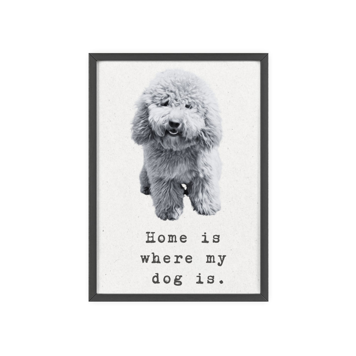Personalisiertes Poster mit deinem Haustier - Black & White
