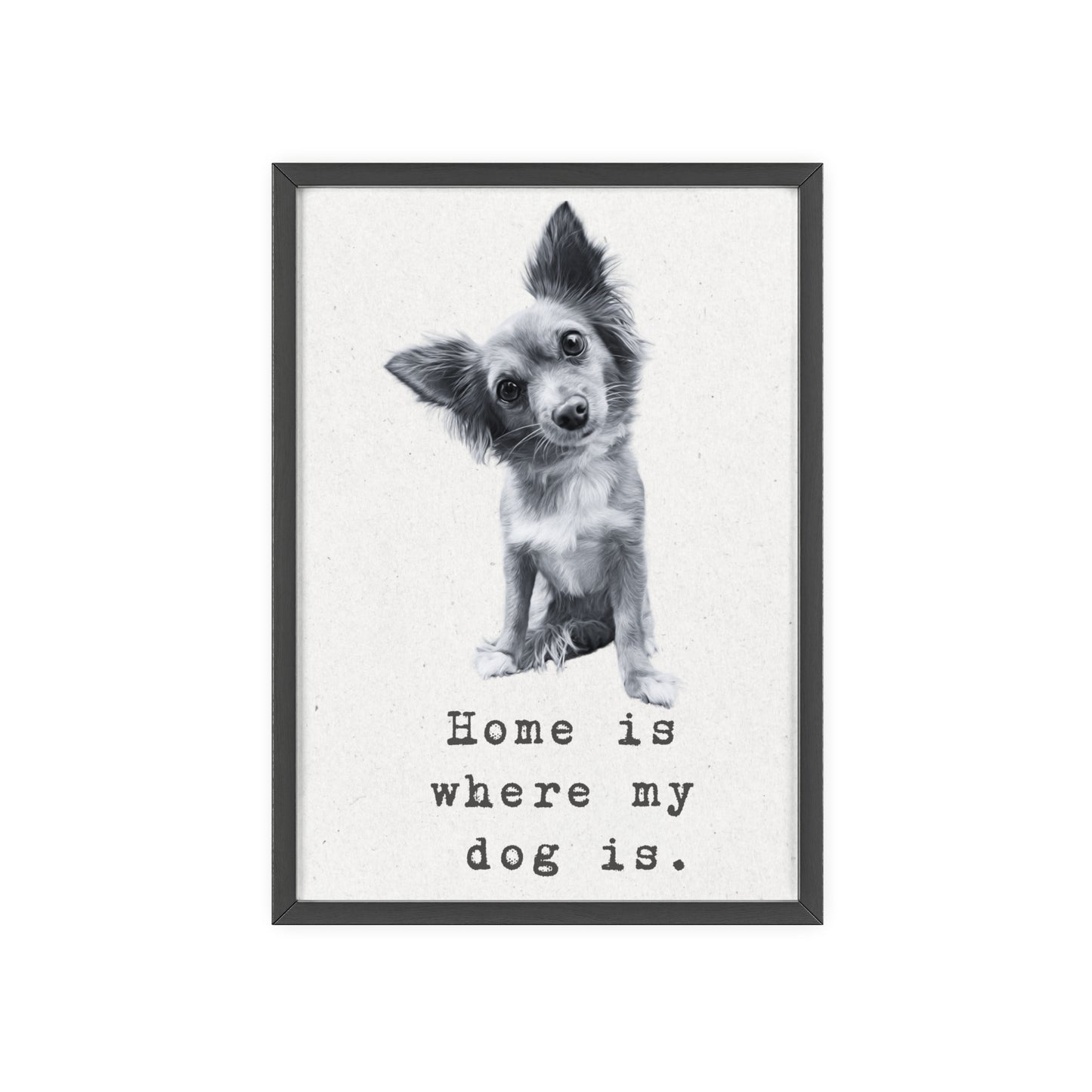 Personalisiertes Poster mit deinem Haustier - Black & White