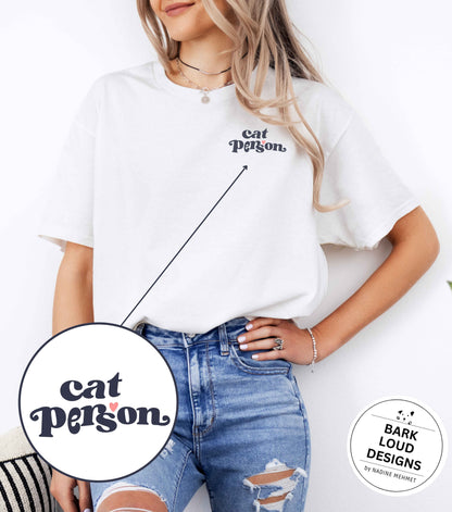 Premium T-Shirt CAT PERSON aus Biobaumwolle für Katzenbesitzer