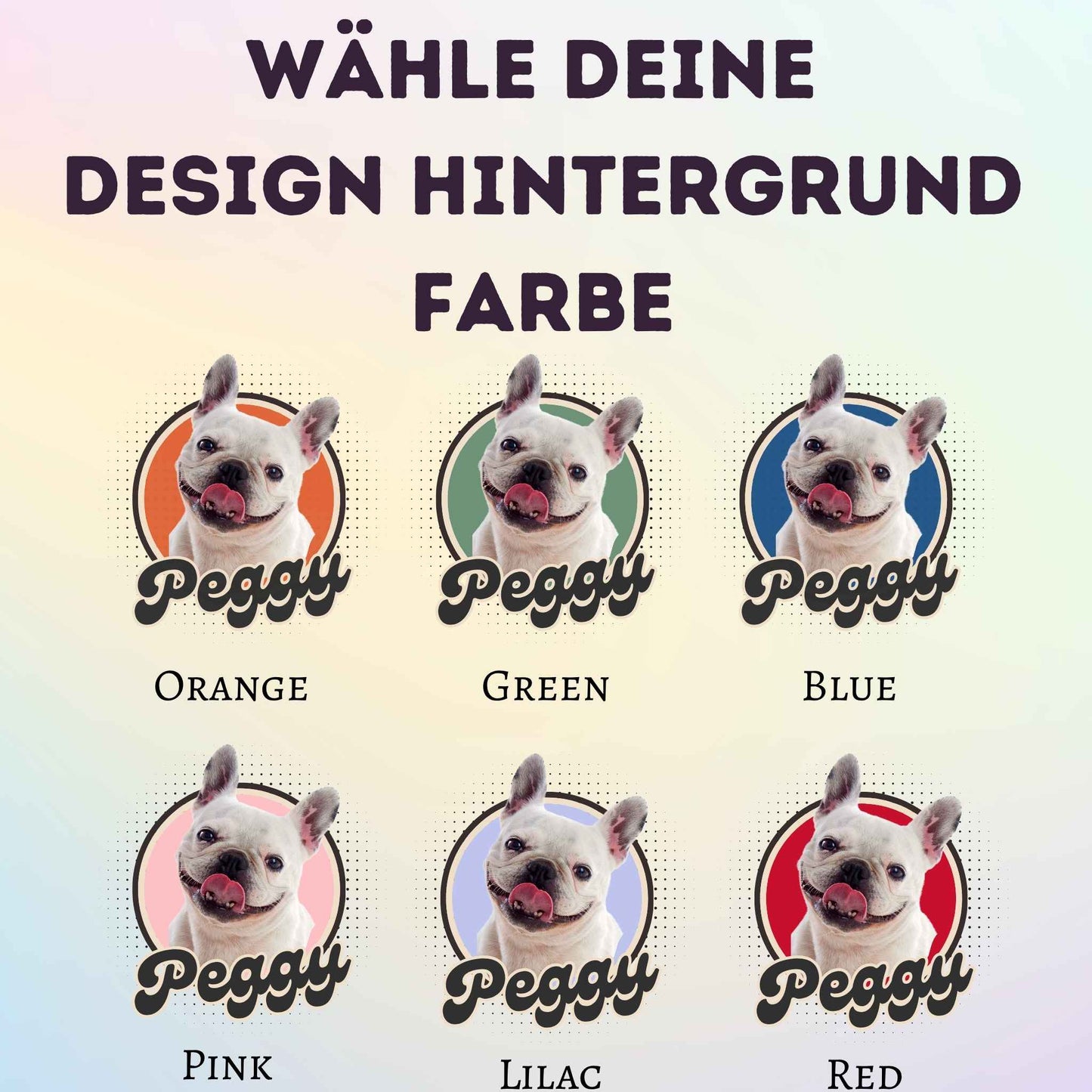 Personalisierter Stoffbeutel mit Foto und Name von deinem Haustier