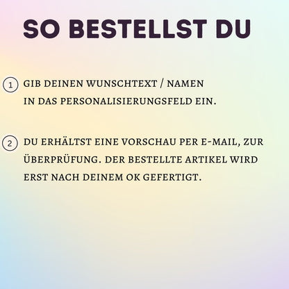 Blumiger Dackel Pullover personalisiert - mit Wunschtext