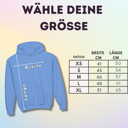 Personalisierter Kinder Hoodie mit Foto und Name Haustier - Retro Kreis