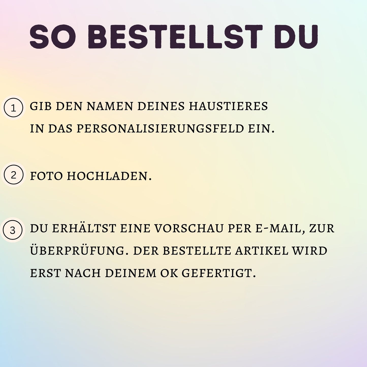 Personalisierter Stoffbeutel mit Foto und Name von deinem Haustier