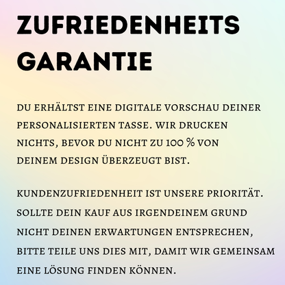 Personalisierte Fototasse Haustier mit Name