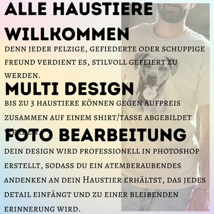 Personalisierte Fototasse Haustier mit Name