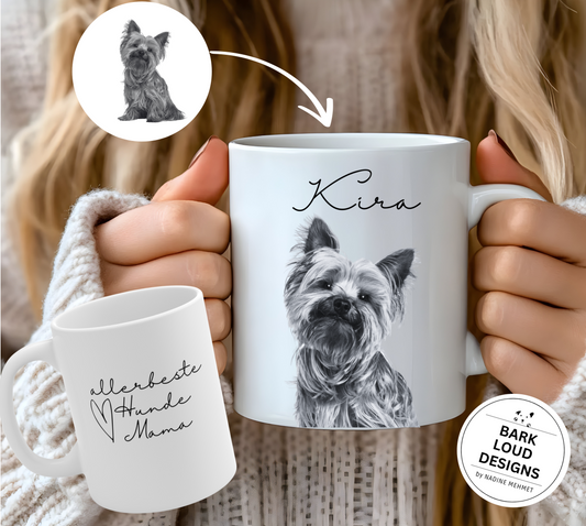 Personalisierte Fototasse Hund - Geschenk Hundemama